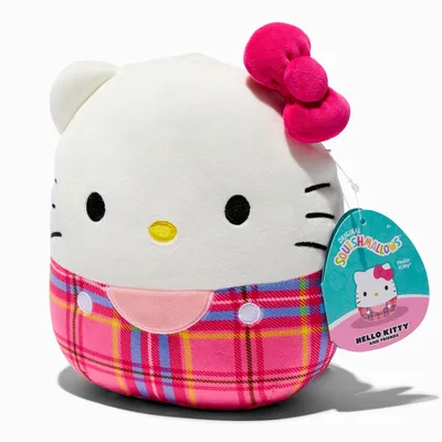 Hello Kitty® And Friends Squishmallows™ 8" Plaid Hello Kitty® Plush Toy
