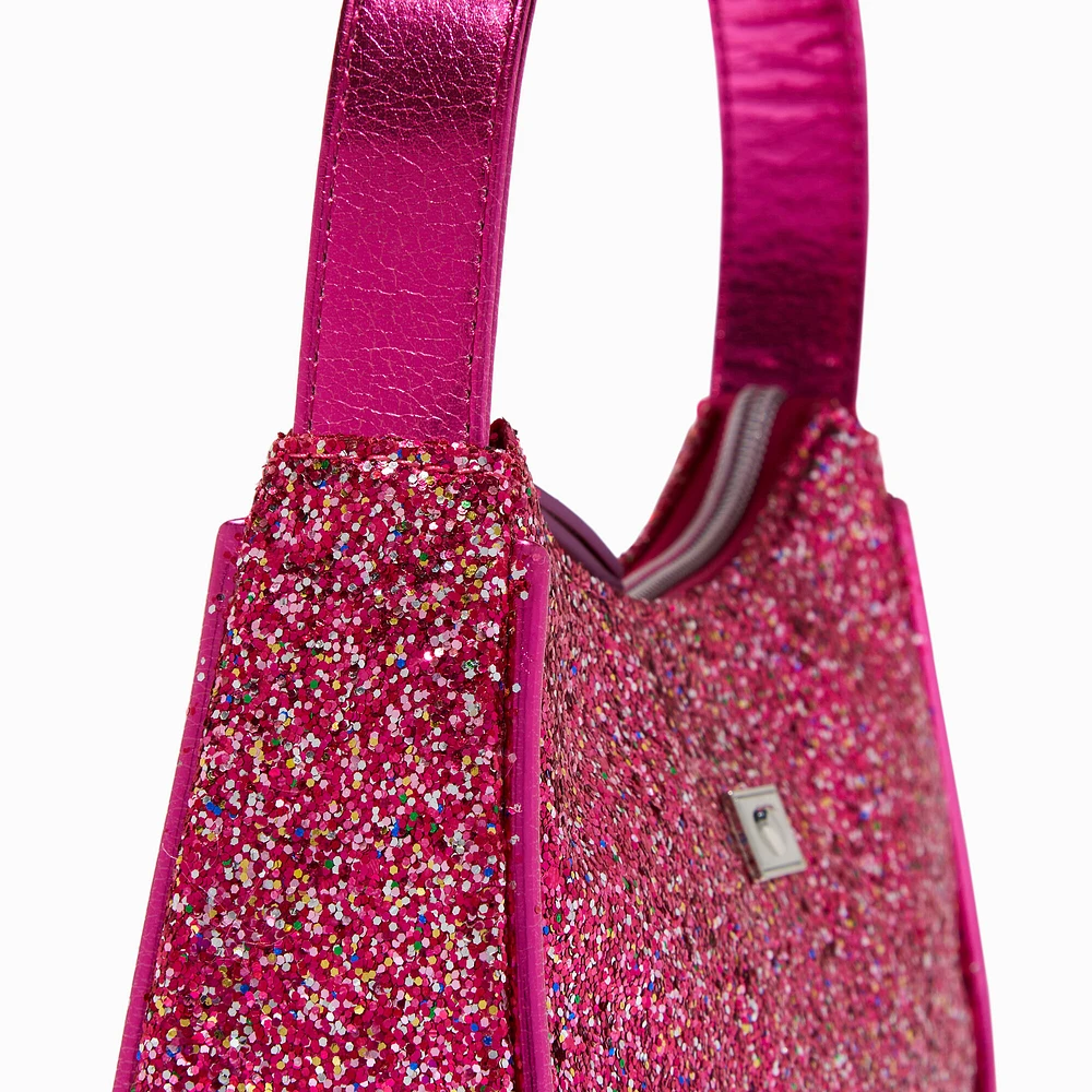 Pink Glitter Shoulder Bag