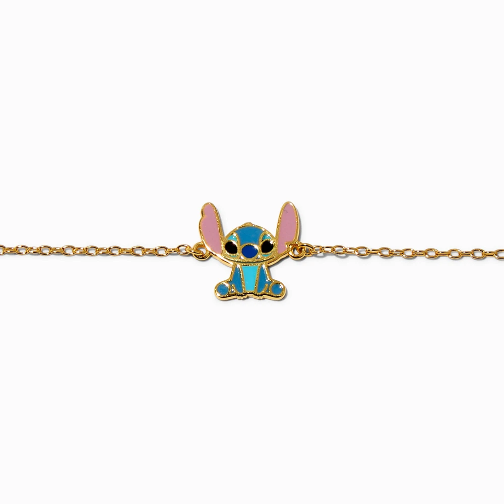 Disney Stitch Gold-tone Sterling Silver Anklet