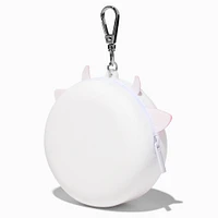 Pink Cow Donut Mini Mart Jelly Coin Purse Keychain