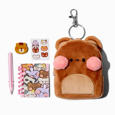 Brown Bear 4'' Backpack Stationery Set