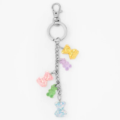 Glitter Bear Charms Keychain