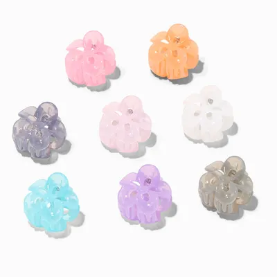 Claire's Club Pastel Flower Mini Hair Claws - 8 Pack
