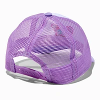 Claire's Club Butterfly Purple Trucker Hat