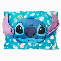 Disney Stitch Alien Dreams Silk Touch Throw Blanket with Plush Pocket Pillow (ds)