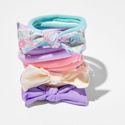 Claire's Club Pastel Floral Twist Rolled Hair Ties - 10 Pack