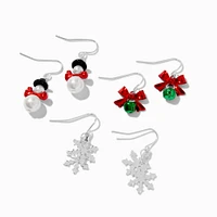 Mixed Winter Drop Earrings - 3 Pack