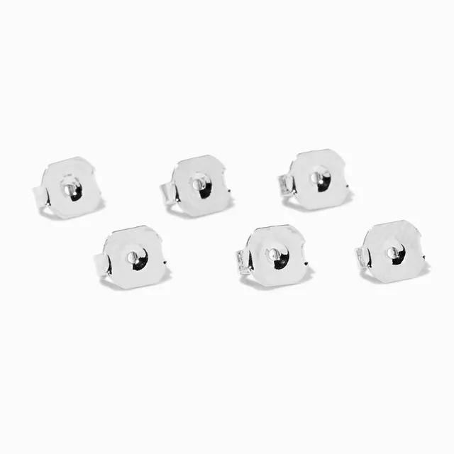 Icing Sterling Silver Earring Back Replacements - 12 Pack