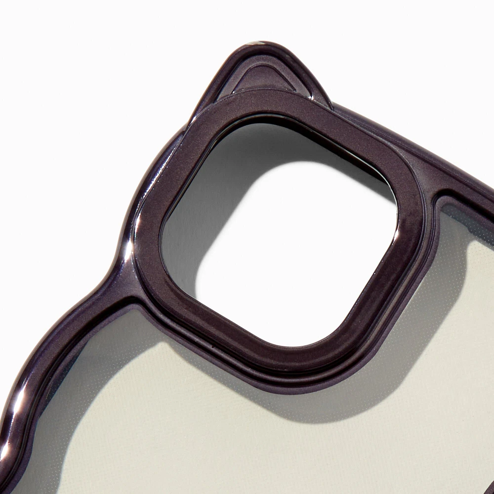Black Cat Trim Wavy Phone Case - Fits iPhone® 13/14/15