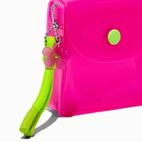 Translucent Hot Pink Daisy Snap Coin Purse