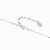 Silver-tone Stainless Steel Satellite Chain Necklace