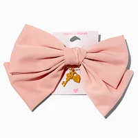 T H E M E x Claire's Heart Lock & Key Pink Hair Bow Clip