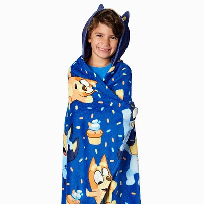 Bluey Bouncy About Hooded 3D Sculpted Hood Silk Touch Throw Blanket (ds)