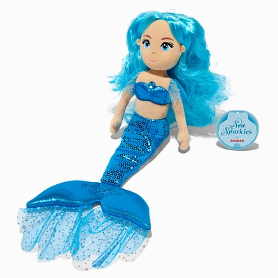 Sea Sparkles™ Aquamarine Mermaid Plush Toy