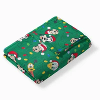 Disney Mickey Mouse Jolly Lights Hugger Pillow & Silk Touch Blanket Set