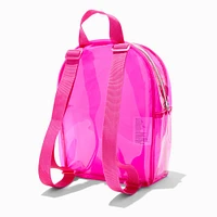 Pink Heart Vinyl Backpack