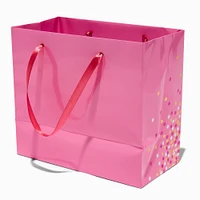 Confetti Design Pink Gift Bag - Medium