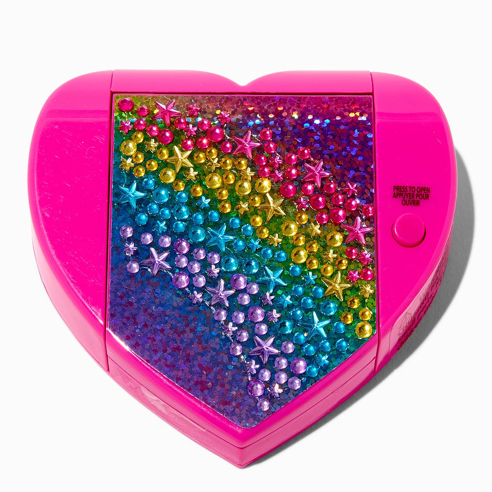 Claire's Club Rainbow Star Bling Heart Mechanical Lip Gloss Set