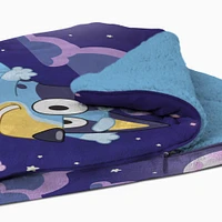 Bluey Slumber Pups Silk Touch Throw Blanket Sherpa Slumber Bag (ds)