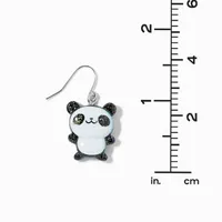 Glitter Panda 1.5" Drop Earrings