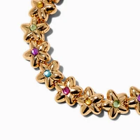 Gold-tone Star Stretch Bracelet