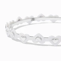 Claire's Club White Heart Headband