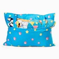 Bluey Party Pups Silk Touch Throw Blanket with Plush Pocket Pillow (ds)