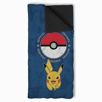 Pokémon Training Center Silk Touch Throw Blanket Sherpa Slumber Bag (ds)