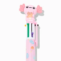 Pink Axolotl Multicolored Pen