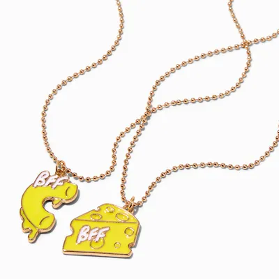 Best Friends Macaroni & Cheese Pendant Necklaces - 2 Pack