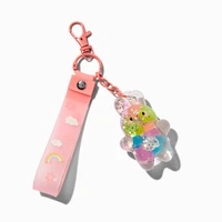 Bunny Water-Filled Wristlet Keychain