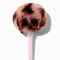 Leopard Print Pink Pom Pom Pen