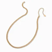 Gold-tone Stainless Steel 6MM Curb Chain Necklace