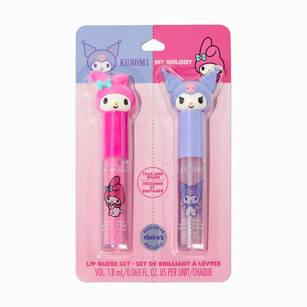 Sanrio® Claire's Exclusive My Melody™ & Kuromi™ Lip Gloss Set - 2 Pack