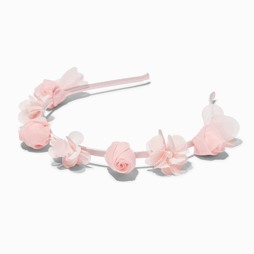 Blush Pink Floral Embellished Headband