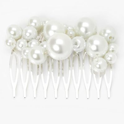 Bubble Pearl Cluster Hair Comb