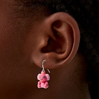 Fuzzy Pink Axolotl 1" Drop Earrings