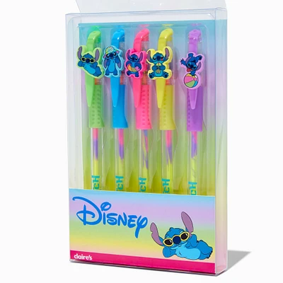 Disney Stitch Claire's Exclusive Summer Gel Pen Set - 5 Pack