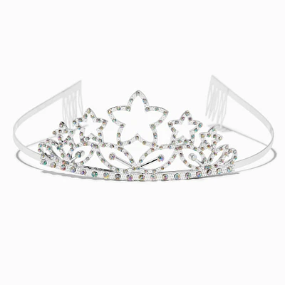 Claire's Club Starry Silver-tone Tiara