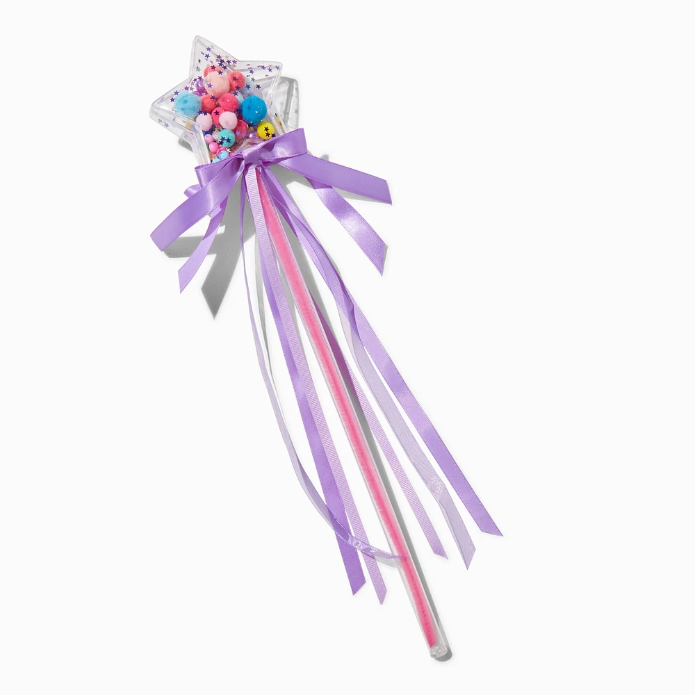 Claire's Club Shaker Star Ribbon Wand