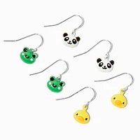 Animal 1" Drop Earrings - 3 Pack