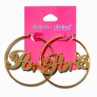 Claire's x Sliving by Paris Hilton Paris Hoop Earrings