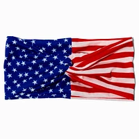 American Flag Twisted Headwrap