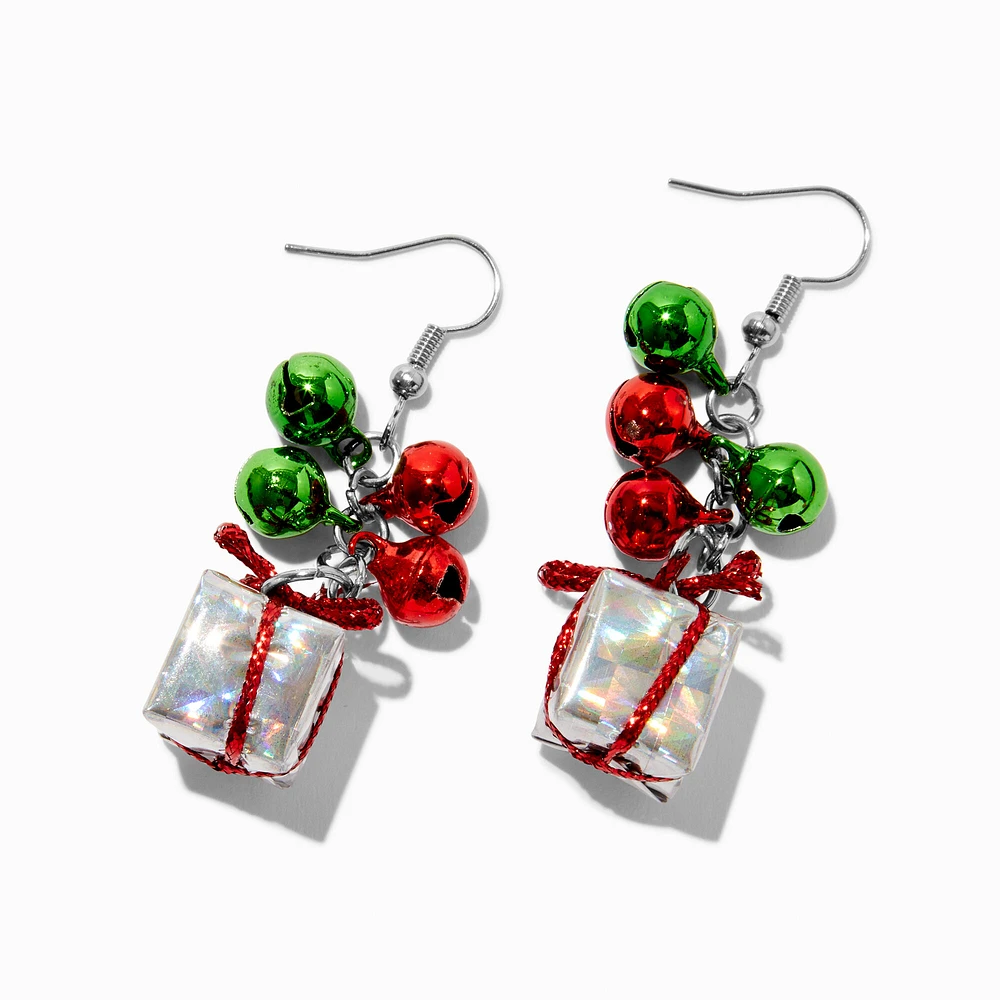 Christmas Present & Bells Drop Earrings