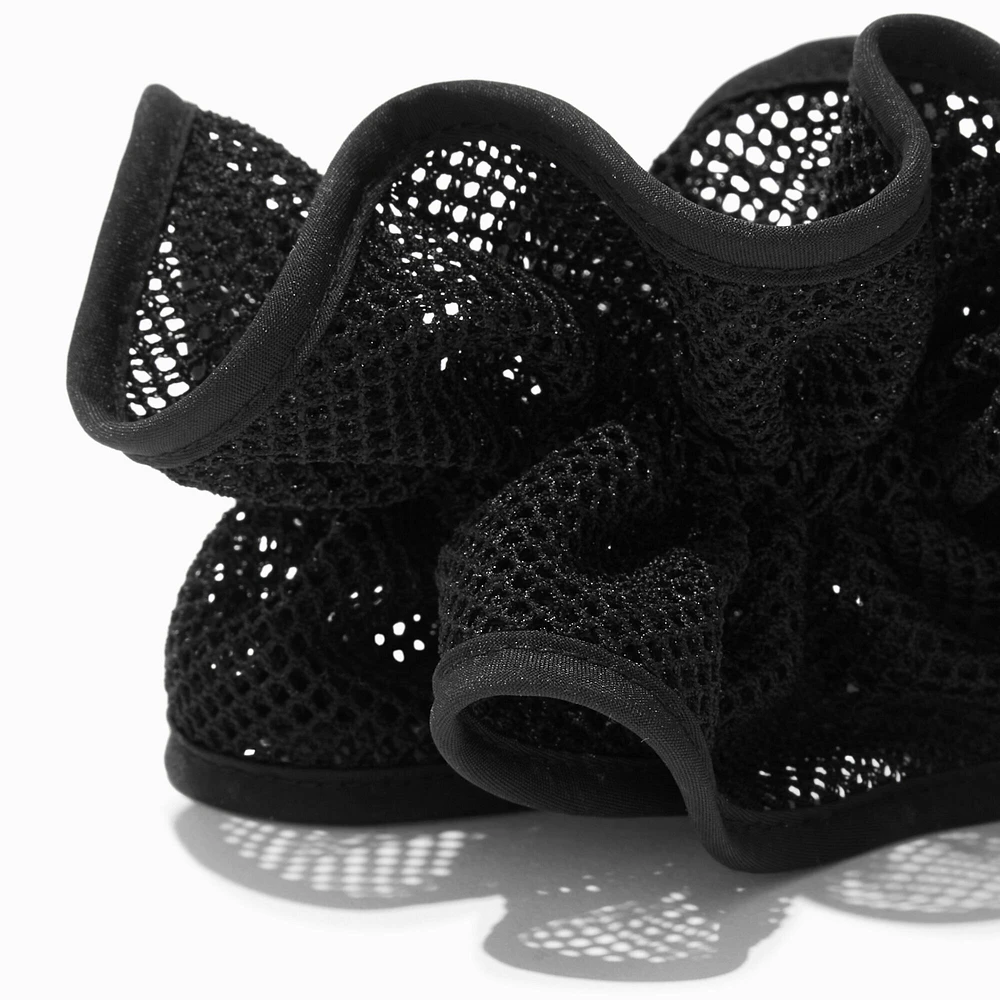 Black Mesh Hair Scrunchie