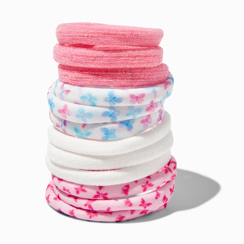 Butterfly Time Rolled Hair Ties - 12 Pack