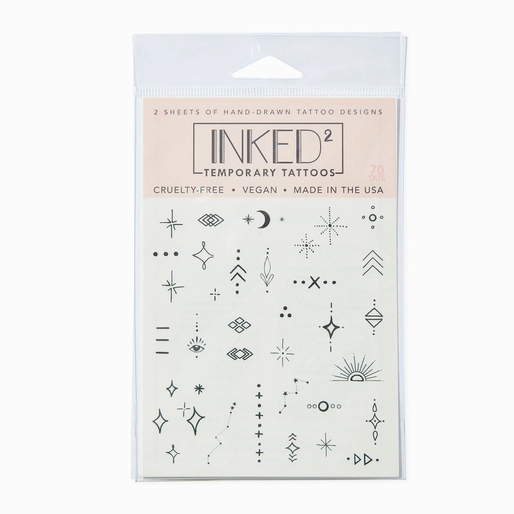 INKED2 Star-Crossed Pack Temporary Tattoos