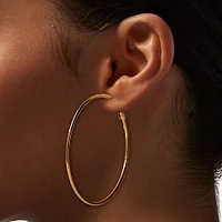 Gold-tone 60MM Hoop Earrings