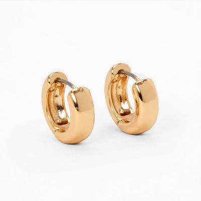 Gold 15MM Huggie Hoop Earrings