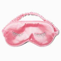 Eyelash Pale Pink Satin Sleeping Mask